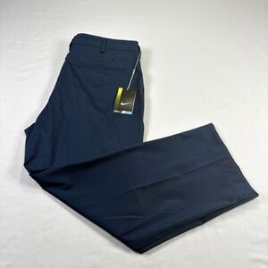 Nike Golf Pants Mens‎ 35x27 Blue Dri Fit Stretch Victory Performance NEW